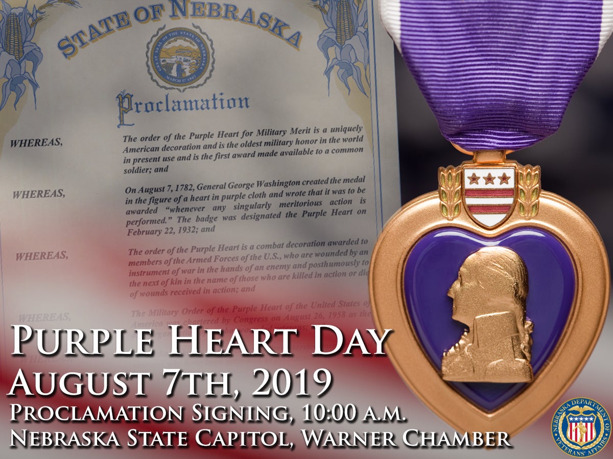 Purple Heart Day Flyer