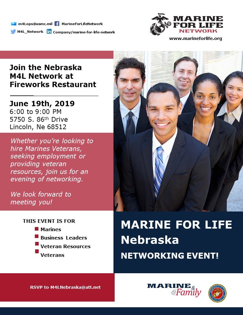 M4L Networking event flyer