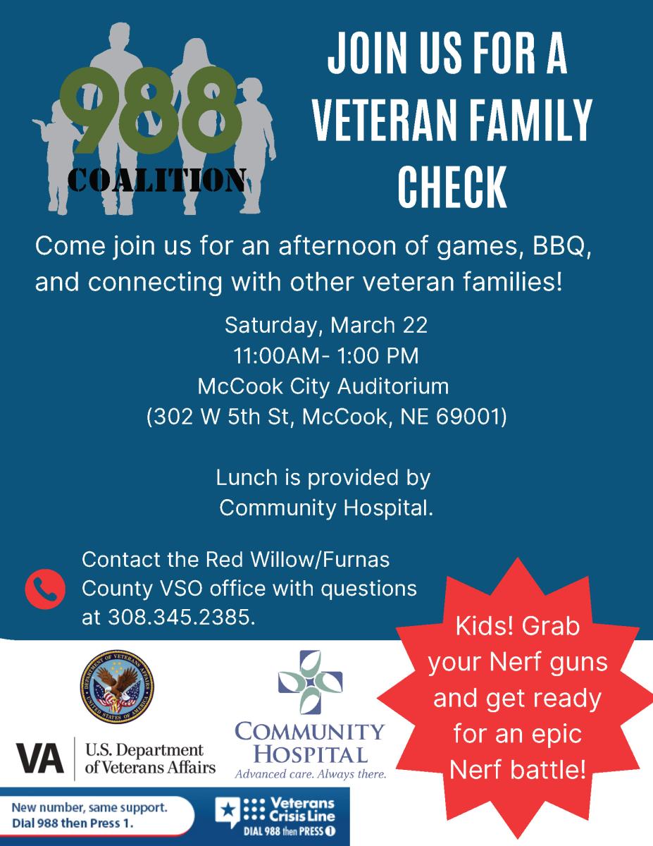 Veteran Family Check flyer