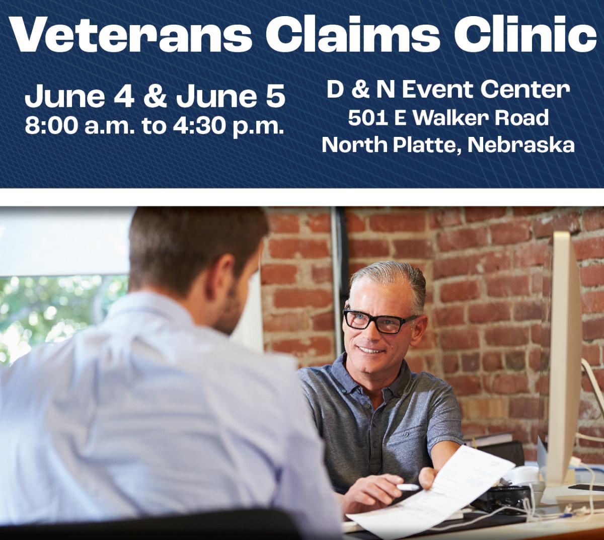 Veterans Claims Clinic Dates and Times