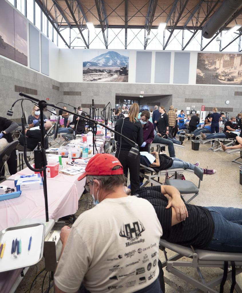 Dr. James Jenkins is one of many volunteers assisting veterans at the 2025 VETMOM