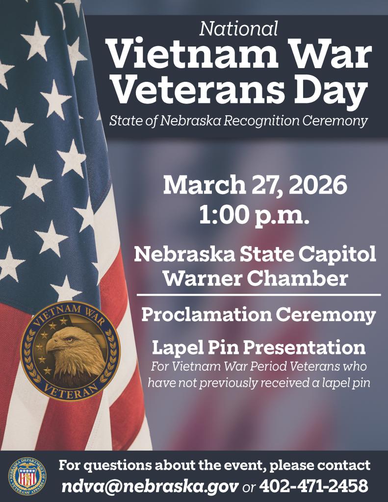 Vietnam War Veterans Day flyer