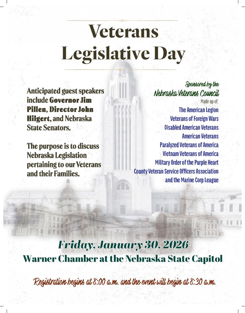 Veterans Legislative Day Flyer