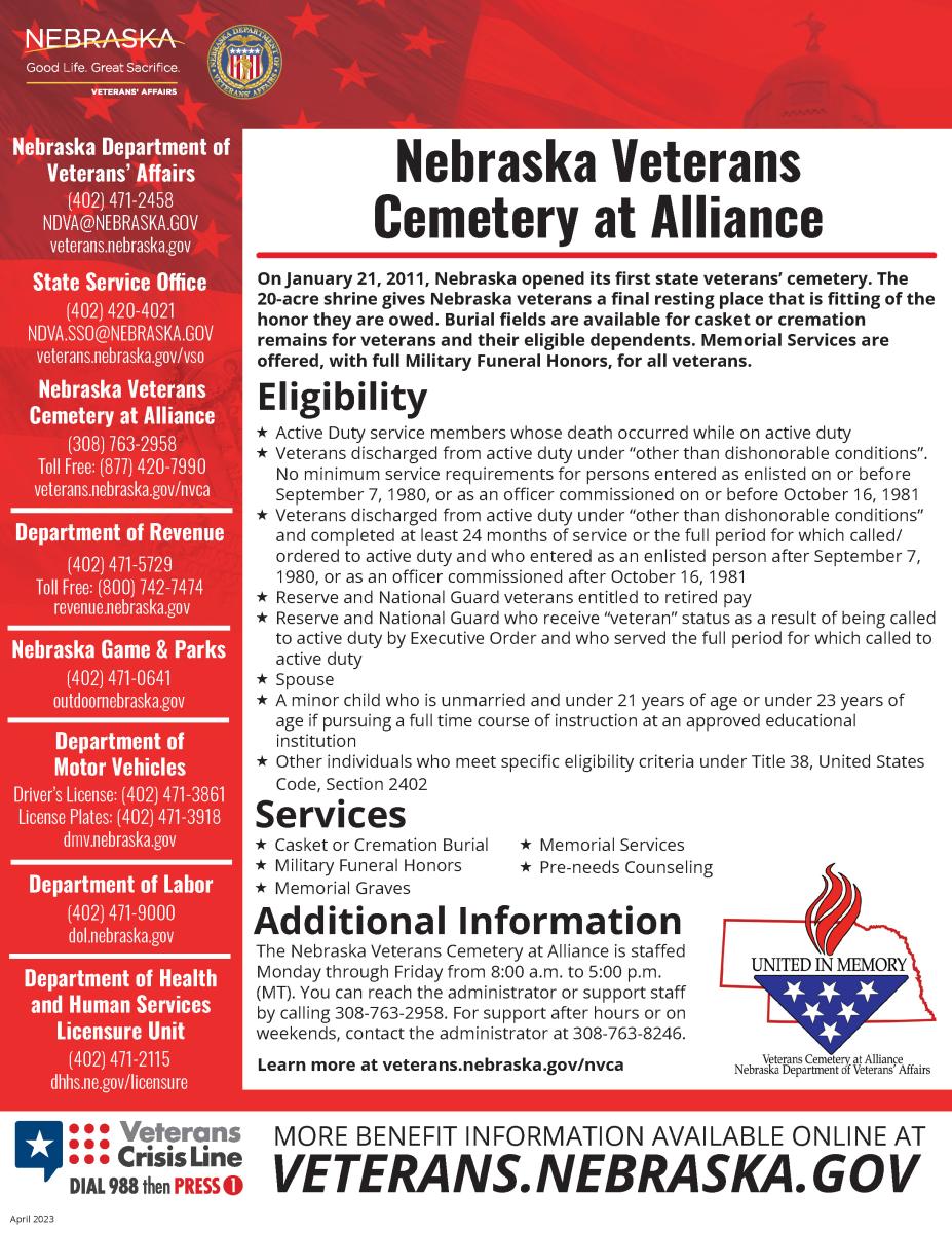 Thumbnail image for Nebraska Veterans Cemetery at Alliance PDF