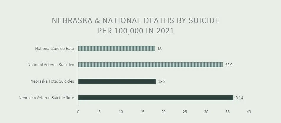 U.S. versus Nebraska suicide data