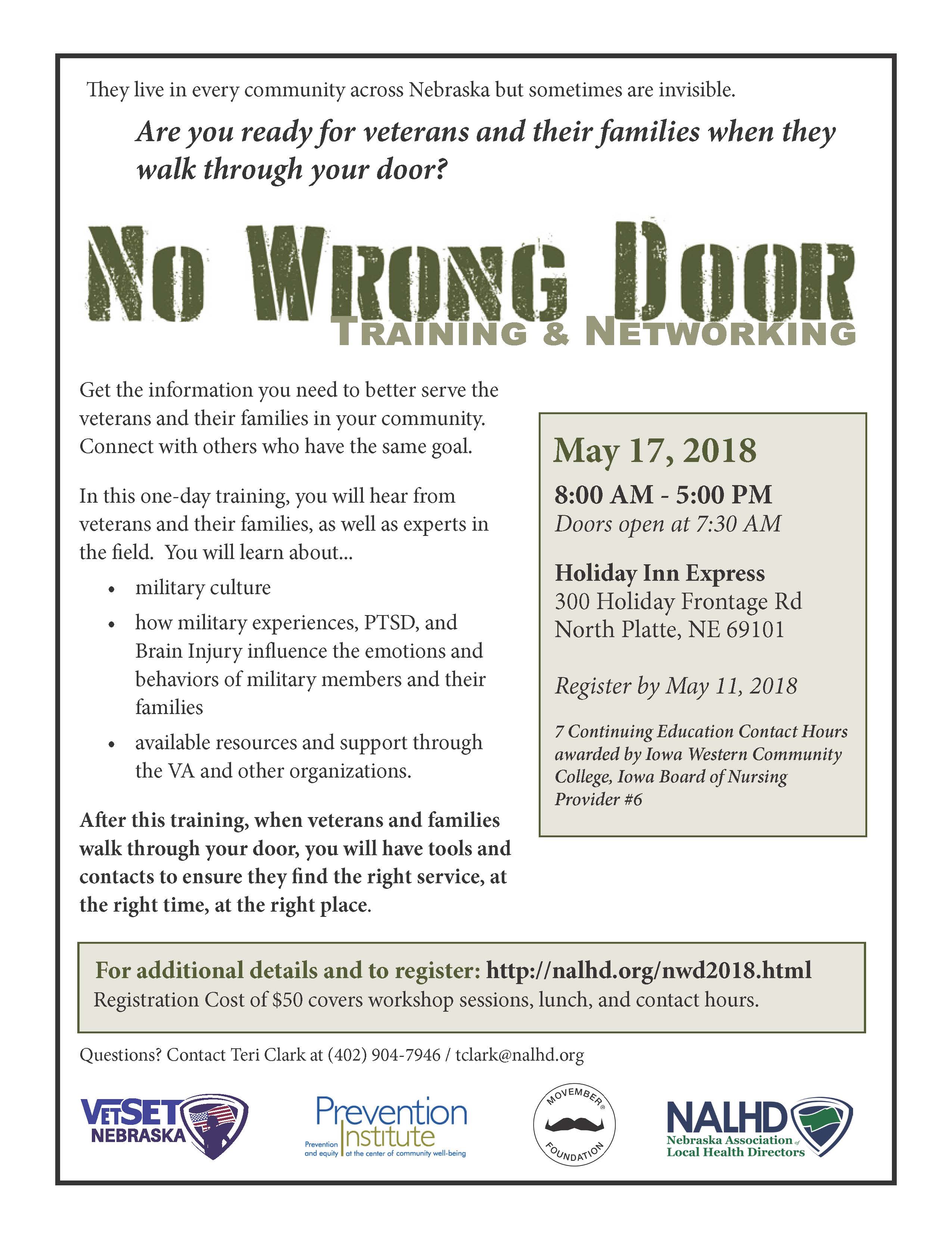 No Wrong door flyer