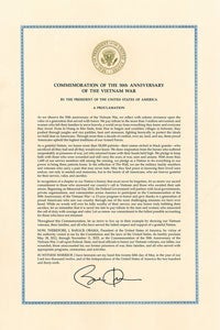 Presidential Vietnam Proclamation