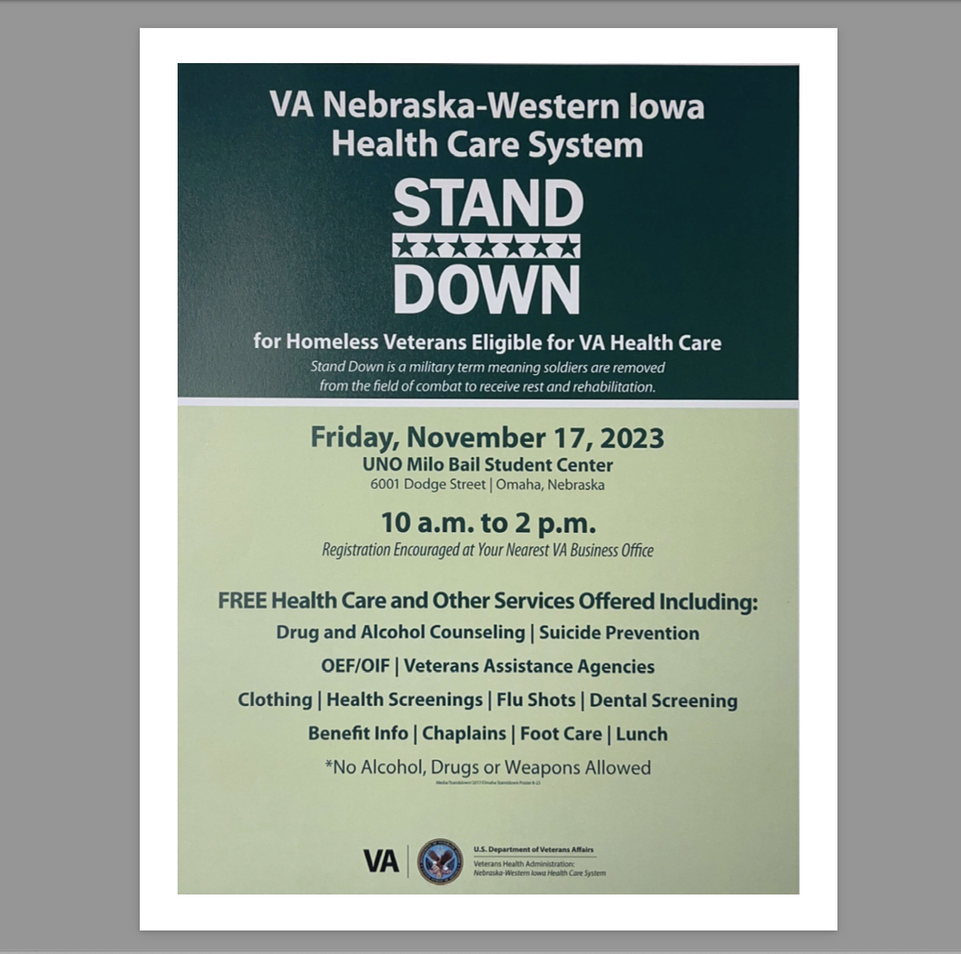 VA Stand Down Poster