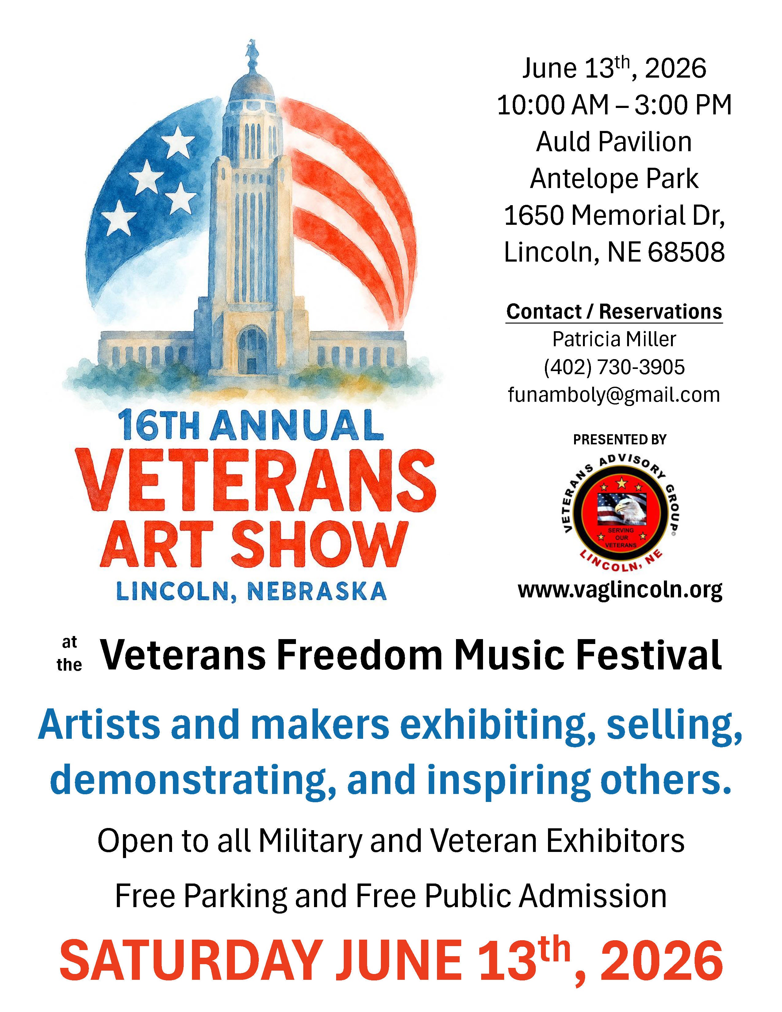 Veterans Art Show flyer