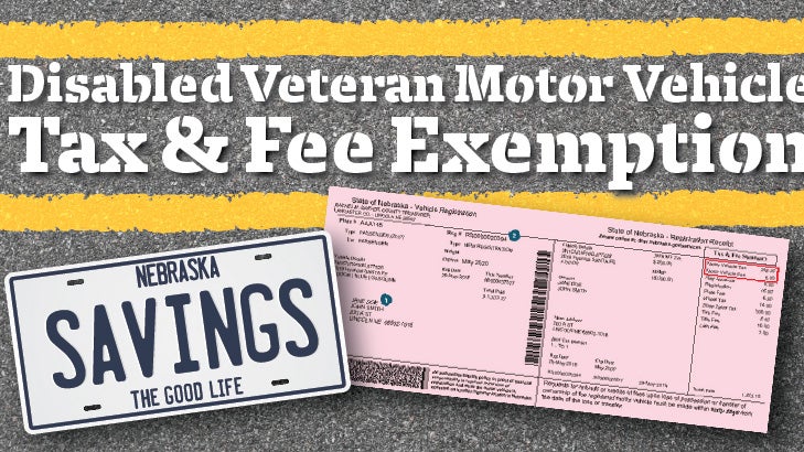 Disabled/Blind Veteran Motor Vehicle Tax & Fee Exemption 