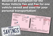 Disabled Veteran Motor Vehicle Tax Exemption Flyer