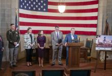 Gov. Pillen introduces the “Good Life is Calling Veterans” recruitment campaign. 