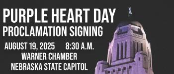 purple heart day flyer tile image