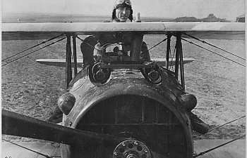 Eddie Rickenbacker on plane