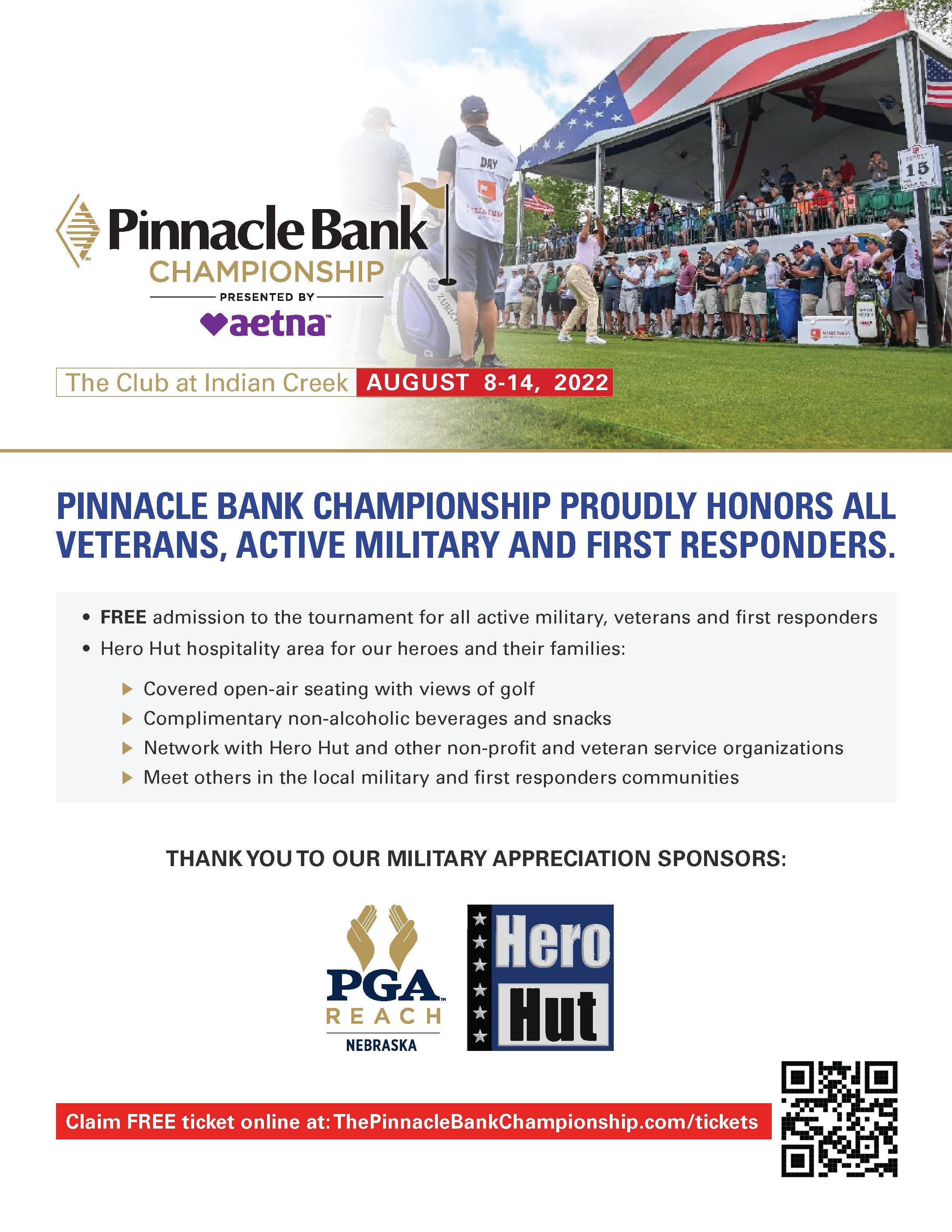 Pinnacle Bank Championship FREE ADMISSION FOR VETERANS Nebraska
