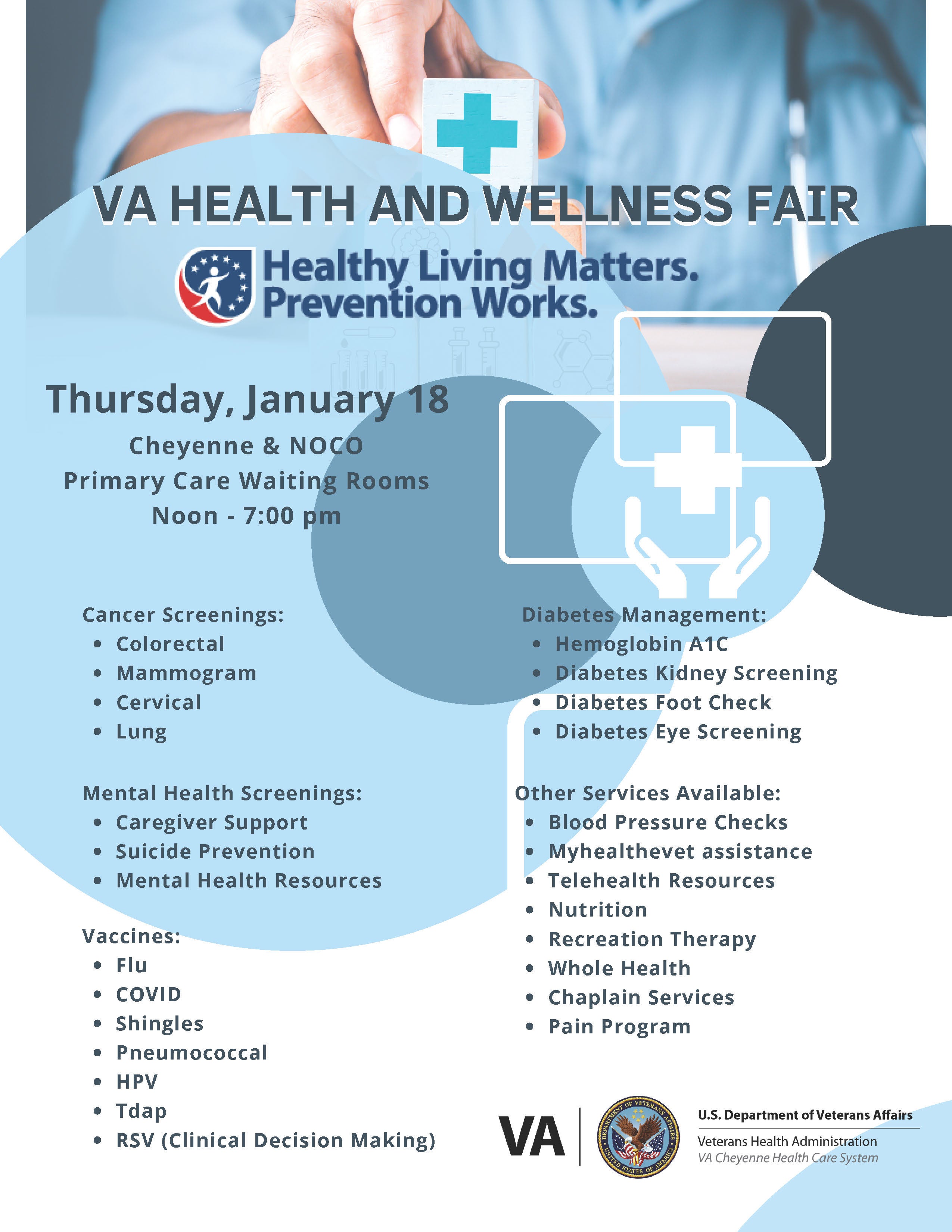 VA Health and Wellness Fair flyer