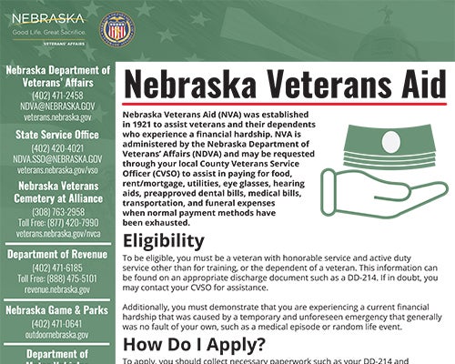 Thumbnail image for Nebraska Veterans Aid PDF