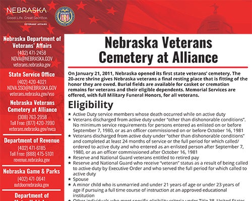 Thumbnail image for Nebraska Veterans Cemetery at Alliance PDF