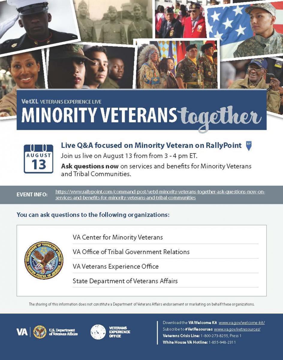 Minority Veterans Together Flyer