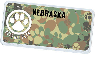 Vets Get Pets license plate example